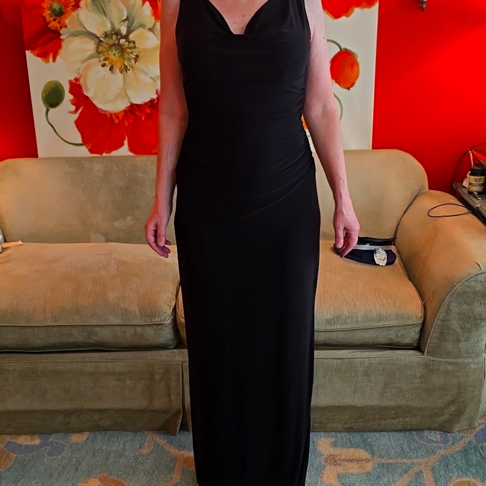 Ralph Lauren black gown. Great stretch. Great  quality heavy lining